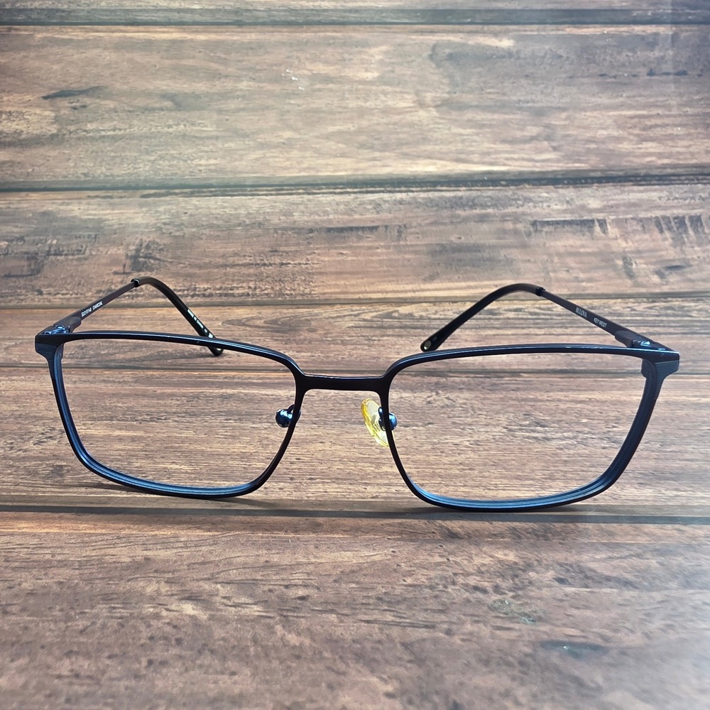 Bulova Key West Charcoal Metal Rectangular Eyeglass Frames 52-17-140
